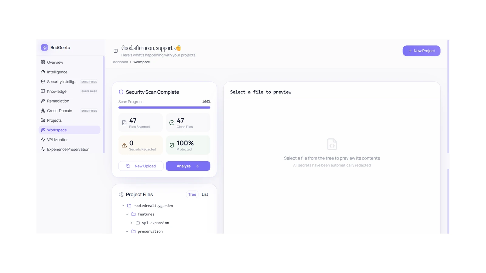 BridGenta Workflow Interface