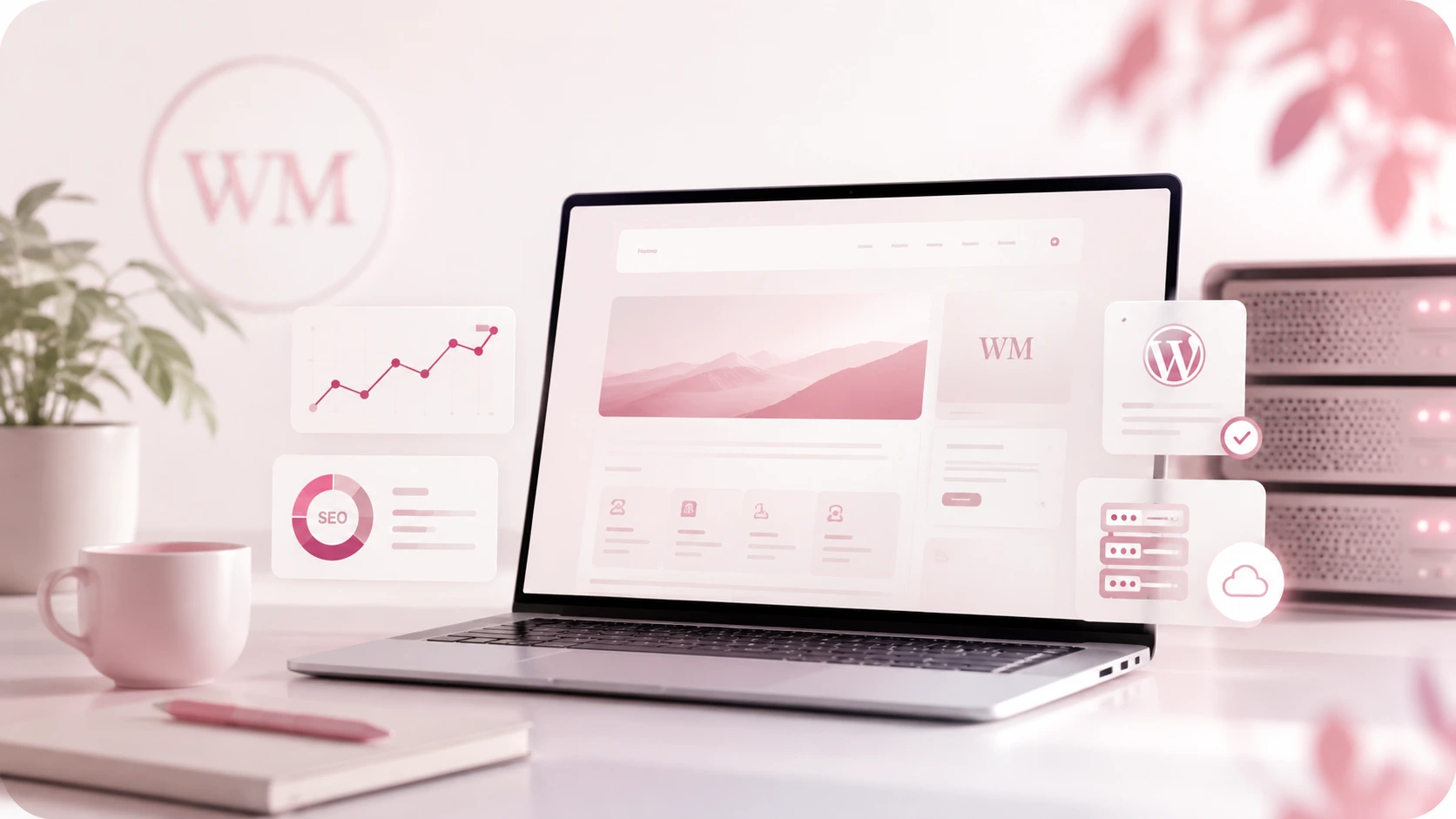 Übersicht über Webmaster-Projekte mit Fokus auf WordPress, CMS, Suchmaschinenoptimierung (SEO) und Hosting-Dienstleistungen.